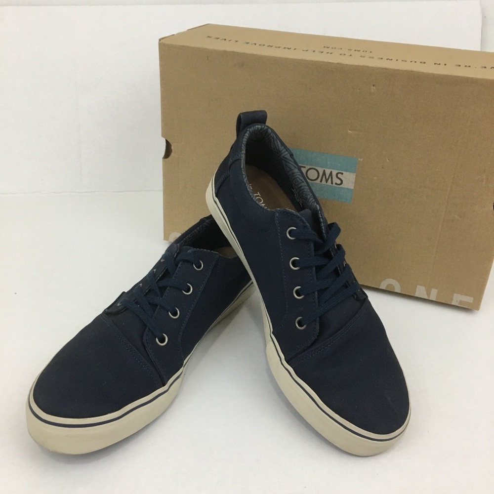TOMS Men’s Valdez Navy Twill Men’s Sneakers Size 10